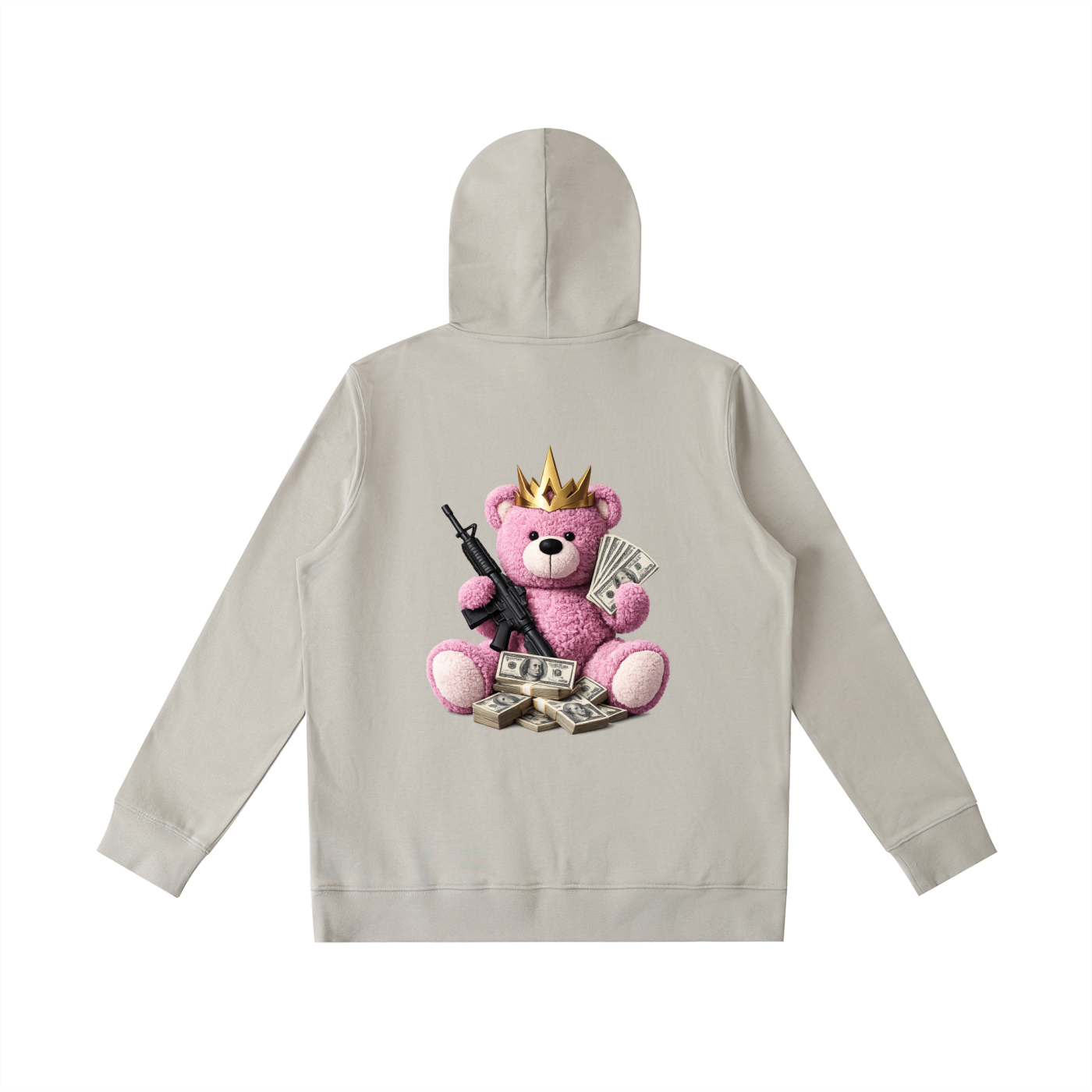 Pink Teddy Gunz & Fundz Oversized Hoodie