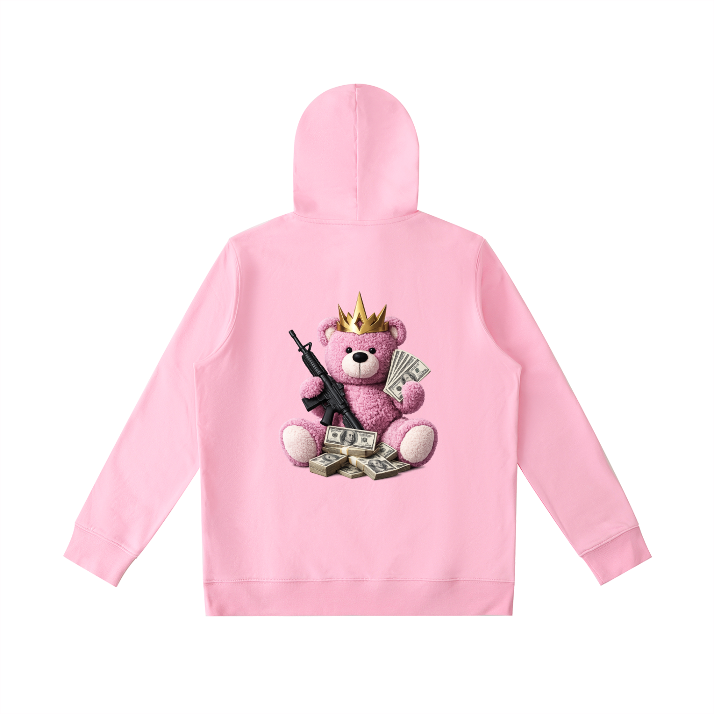 Pink Teddy Gunz & Fundz Oversized Hoodie
