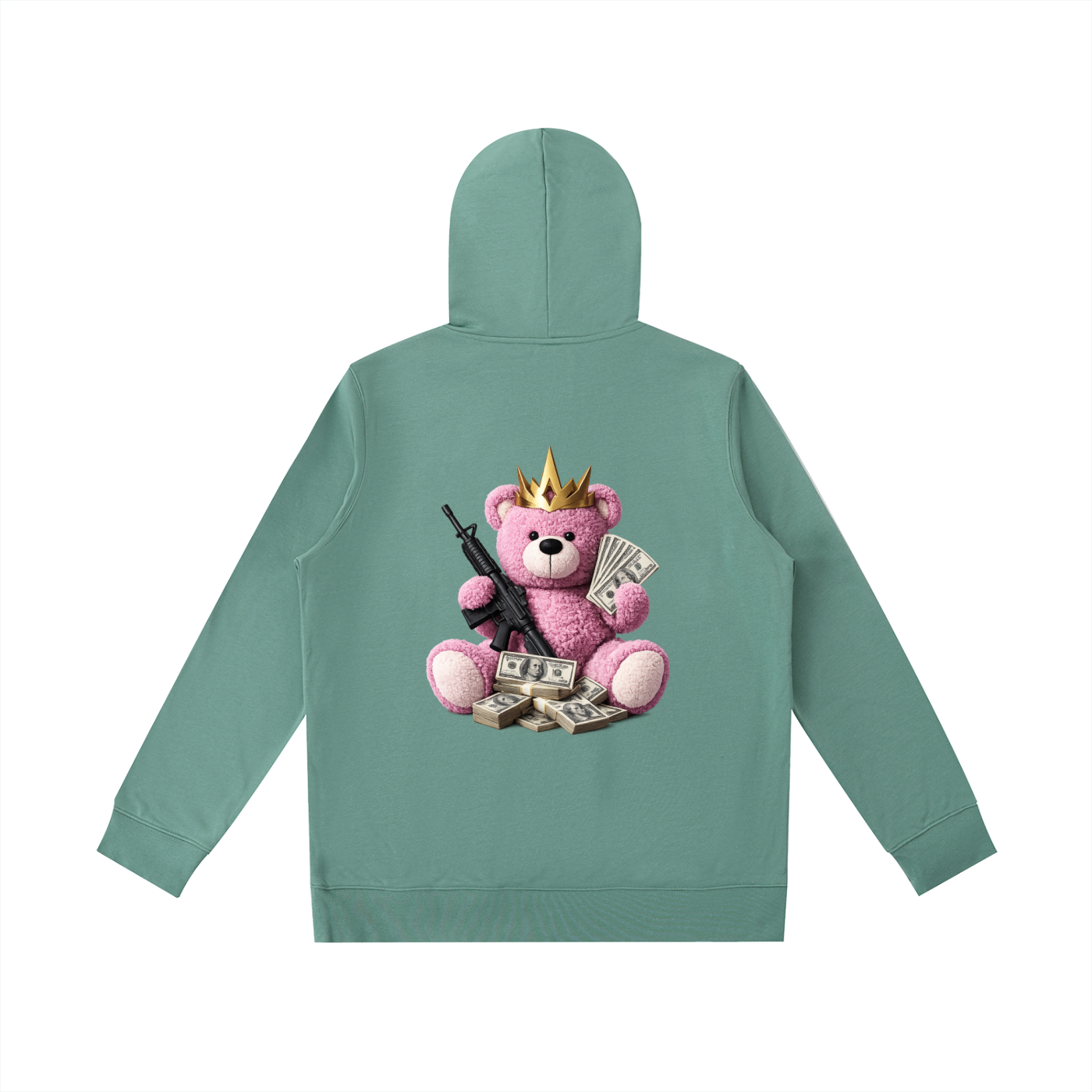 Pink Teddy Gunz & Fundz Oversized Hoodie