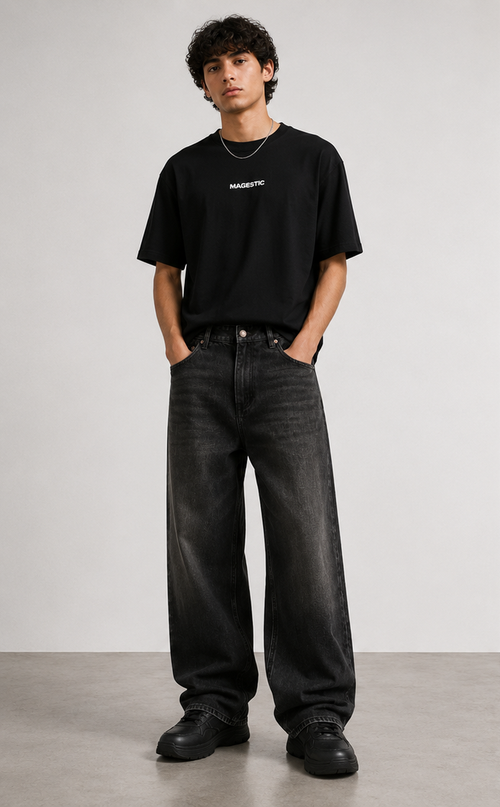 Dark Wash Heavyweight Denim Jeans