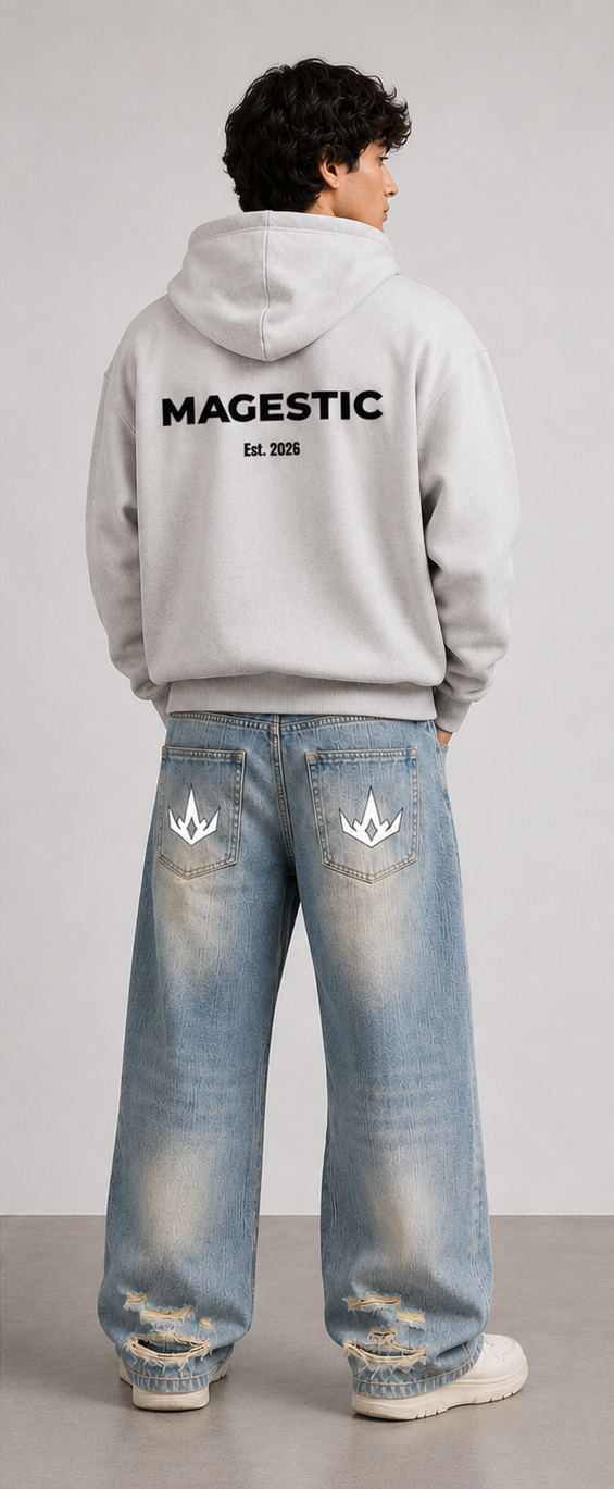 Light Wash Distressed Denim Jeans