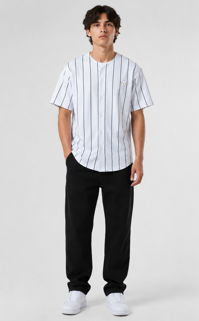 Pinstripe Baseball Jersey