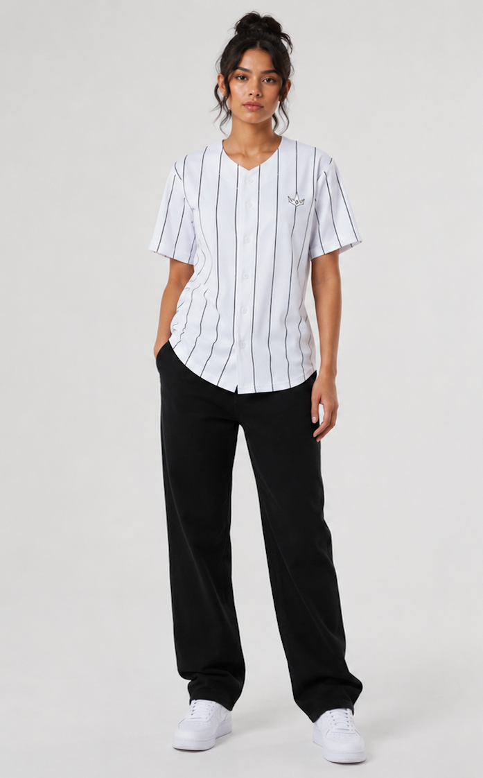 Pinstripe Baseball Jersey