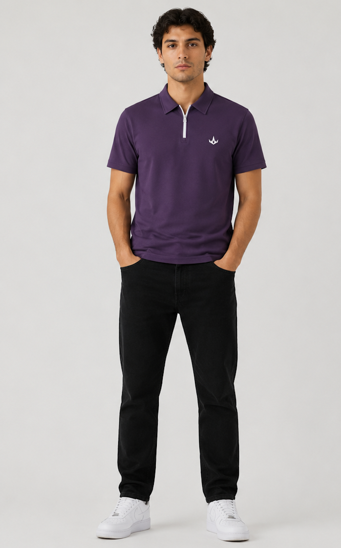 Quarter-Zip Polo Shirt
