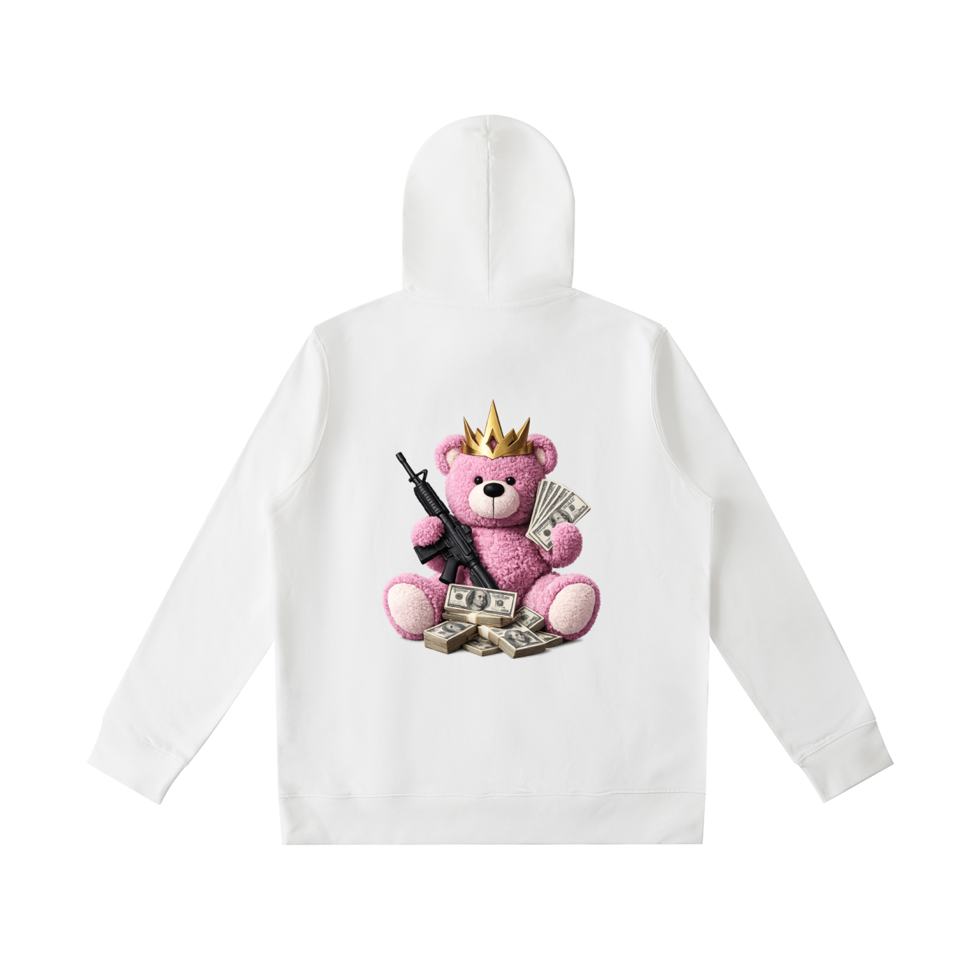 Pink Teddy Gunz & Fundz Oversized Hoodie