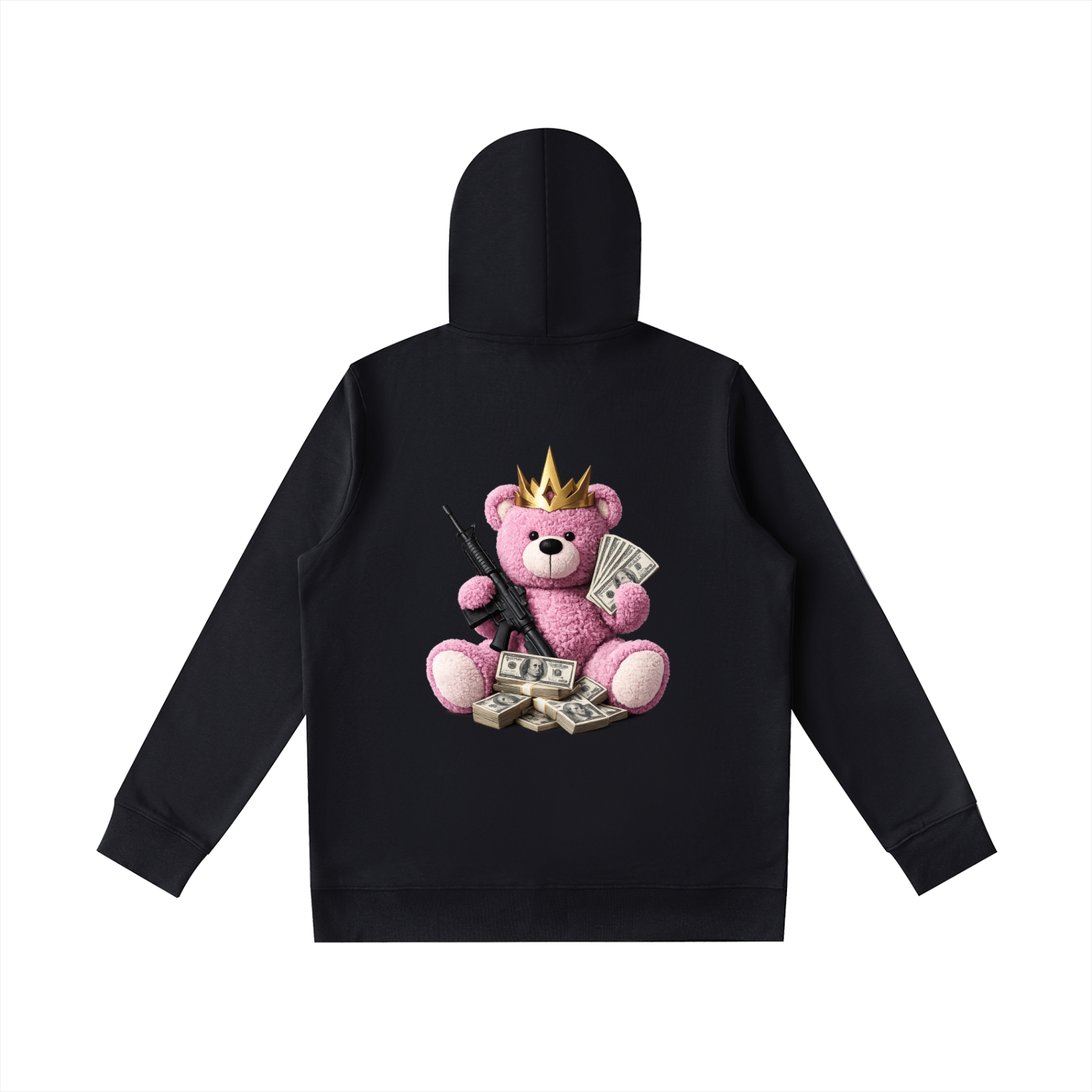 Pink Teddy Gunz & Fundz Oversized Hoodie