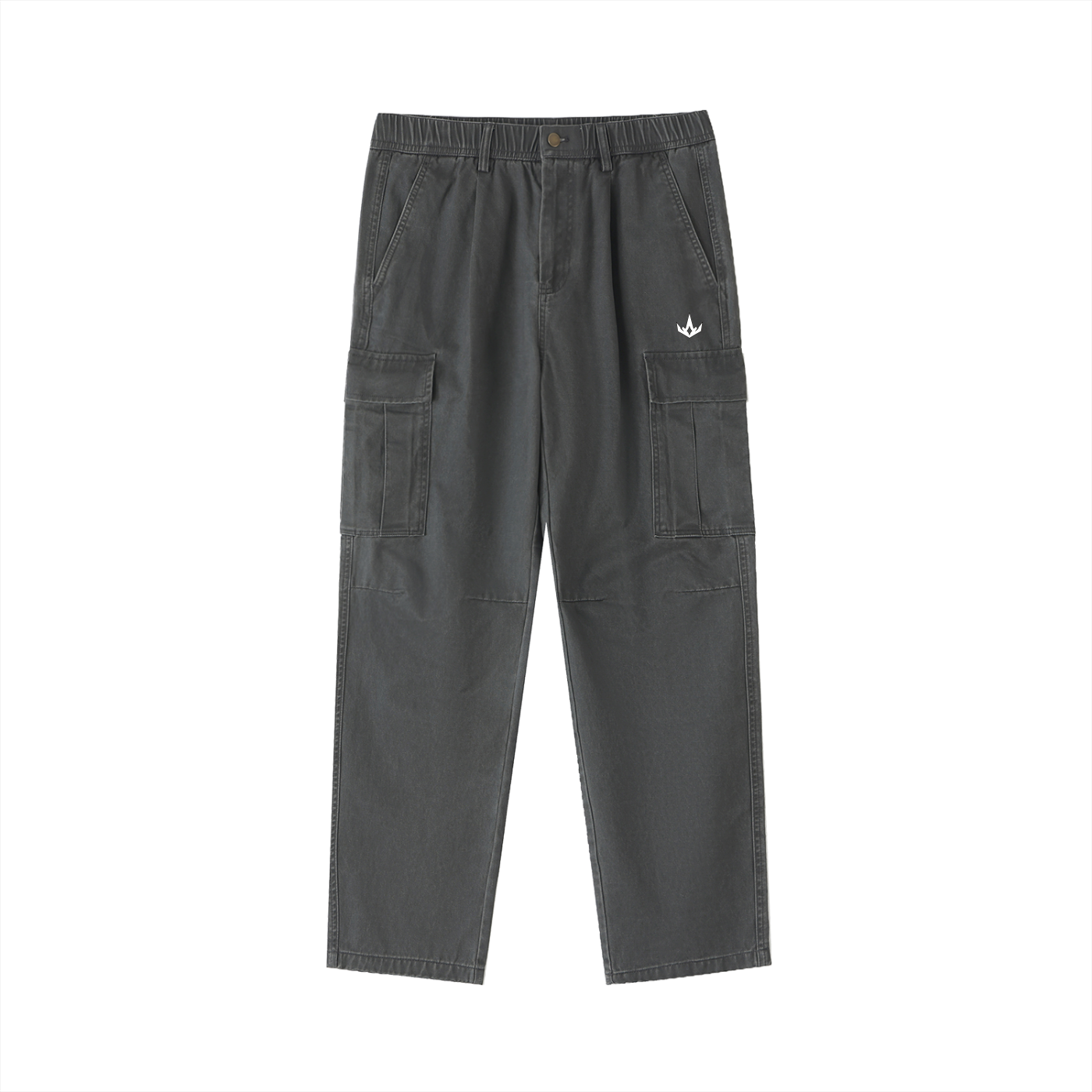 Elastic-Waist Cargo Pants