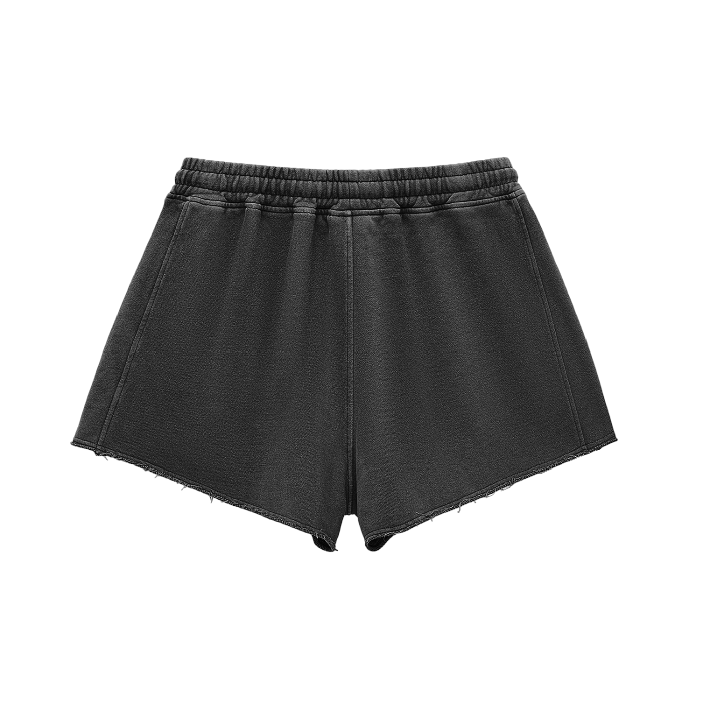 Star Raw Edge Drawstring Shorts